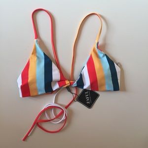 Multi Stripe Bikini Top, Zaful, M / 6